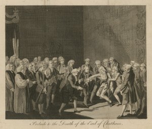 Prelude to the Death of the Earl of Chatham by English School
