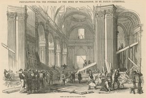 Preparations for the Funeral of the Duke of Wellington by English School