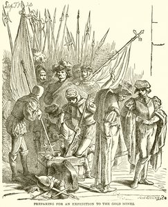 Preparing for an Expedition to the Gold Mines by English School
