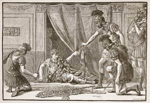 Praetorian Guards Hailing Claudius as Imperator by English School