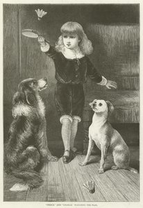 Prince and Charlie Watching the Play by English School
