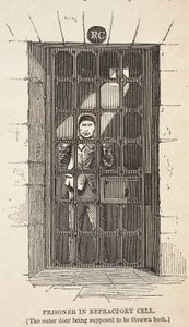 Prisoner in Refractory cell, illustration from The Criminal Prisons of London and Scenes from Prison Life by Henry Mayhew and John Binny, published 1862 by English School