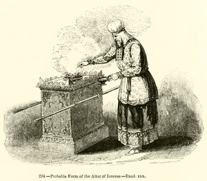 Probable Form of the Altar of Incense, Exodus xxx by English School
