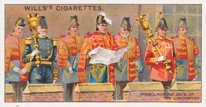 Proclaiming Date of the Coronation by English School
