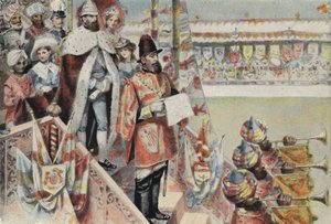 Proclamation of Queen Victoria as Empress of India by English School