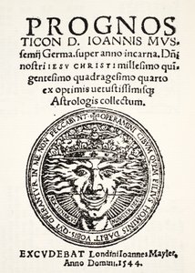 Prognostication for 1544, by Jo. Mussemius, printed by J. Mayler by English School