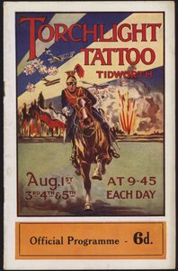 Programme for the Tidworth Torchlight Tattoo, Tidworth Park, Wiltshire by English School