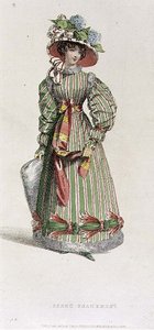 Promenade Dress, Fashion Plate from Ackermann