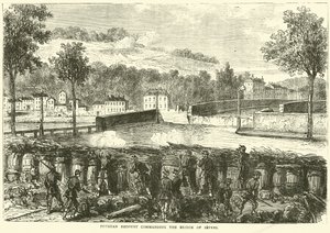 Prussian Redoubt Commanding the Bridge of Sevres by English School