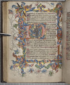 Psalter with Sarum use calendar, Fol 40 verso, c.1425-75 by English School