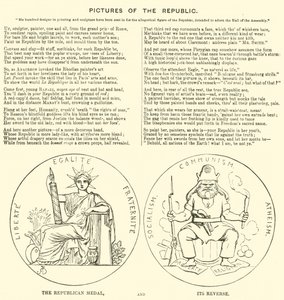 Punch Cartoon: Pictures of the Republic and Its Reverse, Socialism, Communism and Atheism by English School