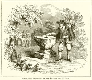 Purchasing Provisions in the Days of the Plague by English School