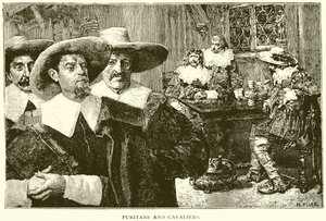 Puritans and Cavaliers by English School