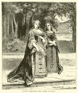 Queen Caroline and Lady Howard by English School