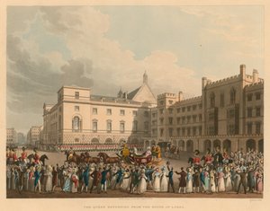 Queen Caroline returning from the House of Lords by English School