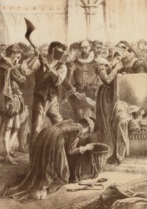 Queen Mary, "Beheaded at Fotheringay" by English School