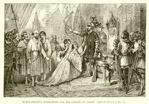 Queen Philippa Interceding for the Citizens of Calais by English School
