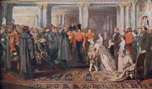 Queen Victoria Receiving Crimean War Veterans in Audience