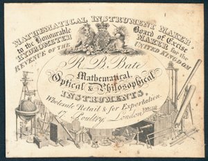 R B Bate, mathematical, optical and philosophical instruments by English School