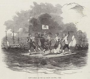 Raft Dance at the Squadron Regatta, Cork by English School