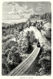 Railway up the Rigi by English School