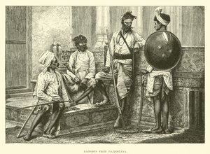 Rajpoots from Rajpootana by English School