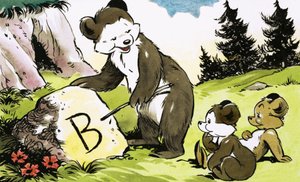 Reading lesson for bears by English School