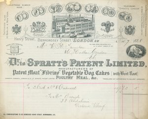 Receipt for Dr Spratt