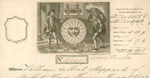 Receipt for payment of insurance from Sun Fire Office, London
