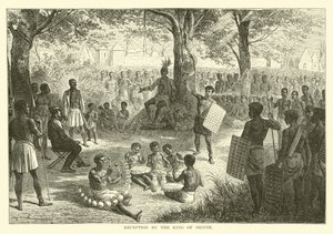 Reception by the King of Shinte by English School