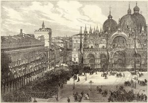Reception of the Italian Troops in Front of St. Mark
