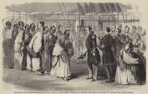 Reception of the Japanese Ambassadors on Deck of the U.S. Steam Frigate 