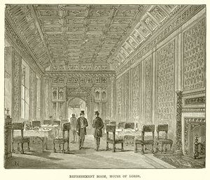 Refreshment Room, House of Lords by English School