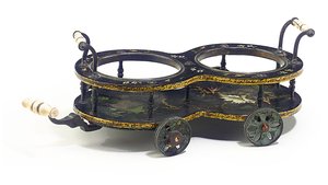 Regency Wine Coaster by William Leeson & Sons, c.1820 by English School