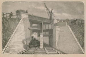 Remarkable Bridge Over the Brentford and Great Western Railway by English School