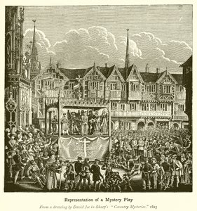 Representation of a Mystery Play by English School