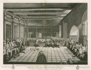 Representation of the Ceremony of Presenting the Sheriffs of London by English School