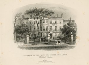 Residence of the Late Sir Robert Peel by English School