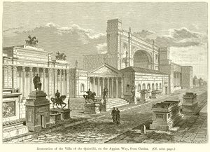 Restoration of the Villa of the Quintilii, on the Appian Way, from Canina by English School