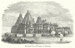 Restored View of Temple at Hullabid by English School