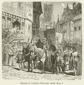 Return of Catholic Prelates under Mary I by English School