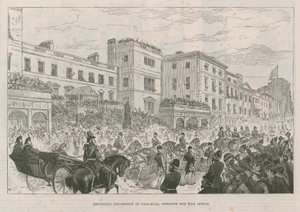 Returning Procession in Pall Mall by English School