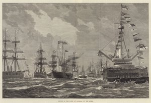 Review of the Fleet at Spithead by the Queen by English School