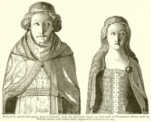Richard II and his First Queen, Anne of Bohemia by English School