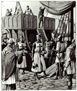 Richard I sets sail for the Holy Land, 1939 by English School