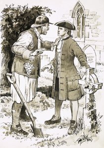 Richard Larkin meets a grave-digger by English School