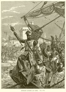 Richard Landing at Jaffa by English School