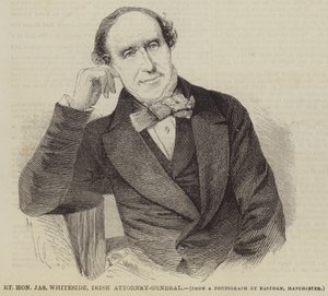 Right Honourable Jas Whiteside, Irish Attorney-General by English School