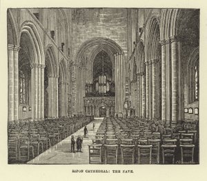 Ripon Cathedral, the Nave by English School