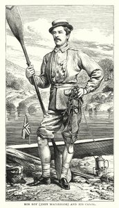 Rob Roy, John MacGregor, and His Canoe by English School